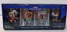 Warner Brothers National Lampoons Christmas Vacation Pint Glasses 4 Pack NIB
