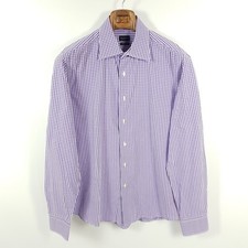 Valentino Hemd Herren Gr. 43 17 Lila Weiß Ka...