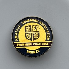 Vintage Amateur Swimming Association Swimming Challenge Bronze Pin Badge