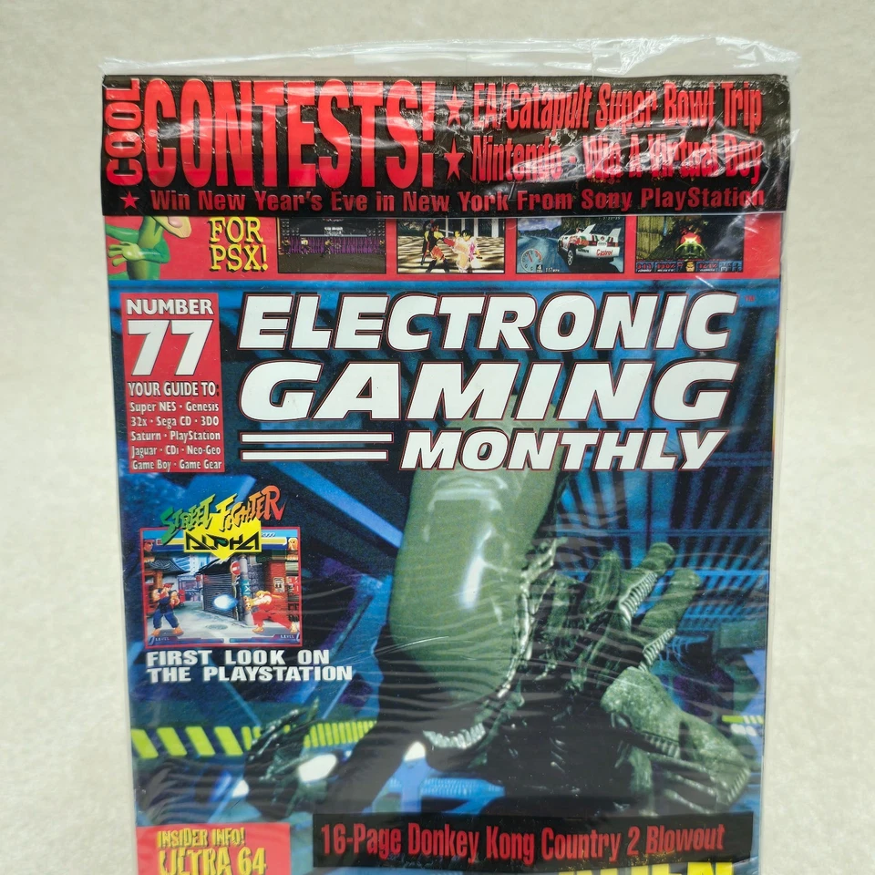 Vintage Electronic Gaming Monthly Issue 77 (December 1995) - Sealed in Polybag - Image 3 of 4