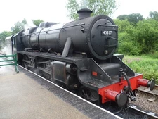 Photo A2 Black Five number 45337 at Holt station Holt/TG0838 The Midlan c2015