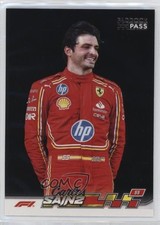 2024 Topps Paddock Pass Formula 1 Black Foil Carlos Sainz Jr #4 16n5