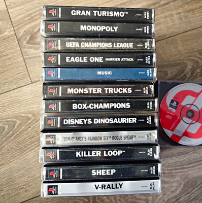 Sony PlayStation 1 PS1 Spiele Konvolut PAL inkl. Gran Turismo, Monopoly, UEFA CL