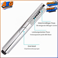 Handbrause Hochdruck Wassersparend Duschkopf 3 Funktionen Chrom FüR Badezimmer