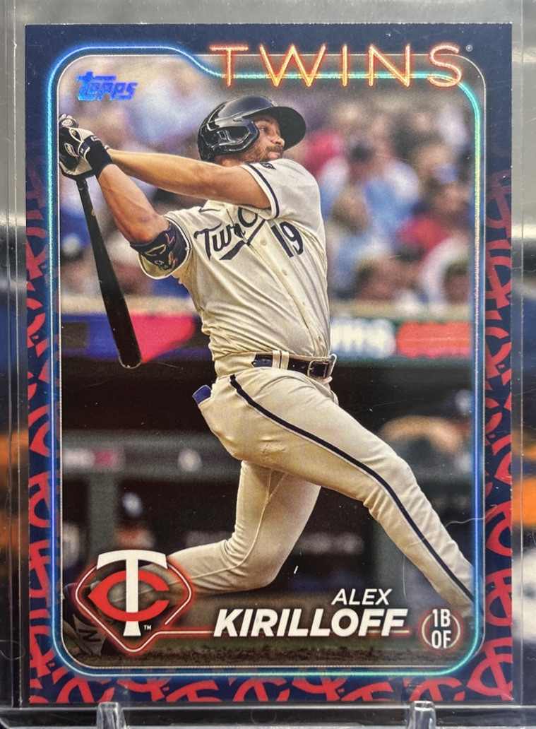 Alex Kirilloff 2024 Topps #148 Team Color Border Variation Minnesota Twins