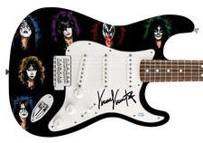 KISS Vinnie Vincent Signed Autographed Photo Graphics Guitar ACOA Witness ITP JS