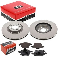 MAPCO 2 BREMSSCHEIBEN Ø320mm + BELÄGE VORDERACHSE passend für AUDI A4 A6 ALLROAD
