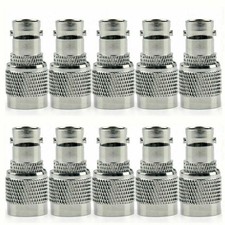   10Pcs Adapter BNC Female Jack To TNC Male Plug RF Connector Straight F/M