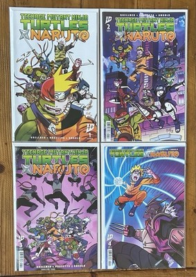 Teenage Mutant Ninja Turtles X Naruto #1,2,3,4 Felipe Smith 1:25 Variant NM Set