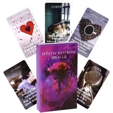MYSTIC RED ROSE ORACLE 53 CARD DECK / NEW