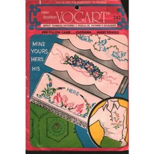 Vintage Vogart 242 Repeat Transfer Patterns Embroidery Painting Swans Floral DIY
