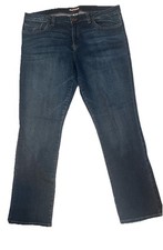 Tommy Hilfiger Women Straight Leg Jeans Sz 16 R Dark Wash Denim