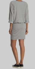 Bailey 44 Women's Gray Cuddled Up Dolman 3/4 Sleeve Sweater Dress Size M