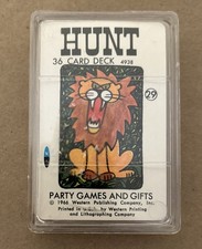 Vintage 1966 Western Games Hunt Memory Matching Game Deck of Cards  Complete