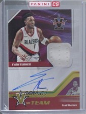 2017-18 Panini Vanguard V-Team 46/99 Evan Turner #VT-ETN Auto m6w
