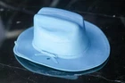 BLUE HAT  FOR  Jane West Mod Johnny West Wife 1960S Marx Toys Cowboy RED BLUE