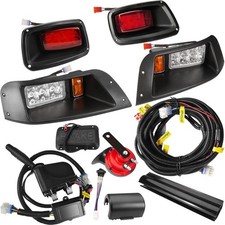 Golf Cart LED Headlight Tail Light Kit EZGO TXT 1996-2013 Gas Electric 12V