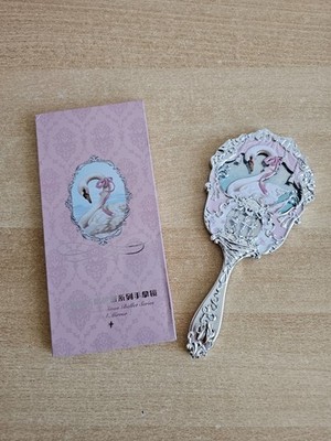 Original Flower Knows Handspiegel Hand mirror Schwan mit OVP Pink