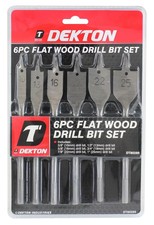 DEKTON FLAT WOOD DRILL SET 6/PK
