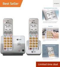 2 Cordless Telephone Landline Portable Wireless Mobile Home Office Handsets ...