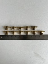 Lot of 11 Flojet 01520-000 Brass CO2 Tee Fittings 1/4 Barb New