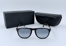 NEW Persol 9649-S 95/Q8 Sunglasses Black Azure Gradient Blue Italy Box  Case