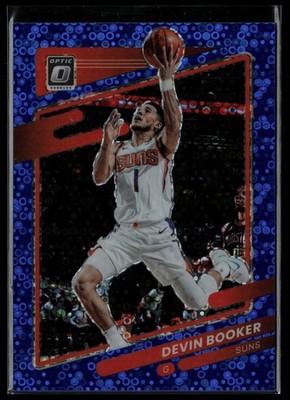 2021-22 Donruss Optic #142 Devin Booker Fast Break Blue #/50