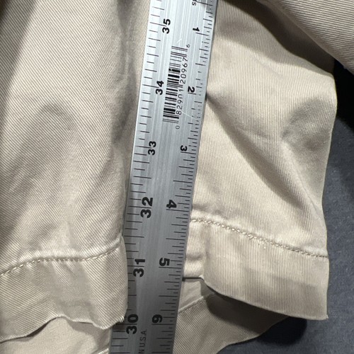 Vintage Polo Ralph Lauren Herren Chino Shorts hellbeige Twill Plissee 5" Größe 35 - Bild 7 von 12