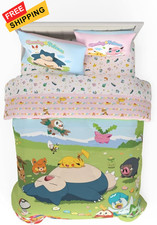 Pokemon Full Bedding Set   Kids 5 Piece 5 Size, - Snorlax