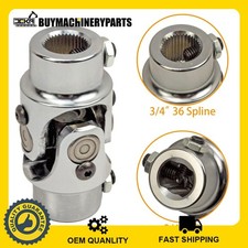 Steering Shaft U Joint 34 Dd To 34 36 Spline Single Chrome U Joint Coupling