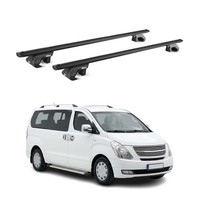 DachträGer GrundtäGer FüR Hyundai H-1 2008-2021 90Kg Aluminium Schwarz ABE
