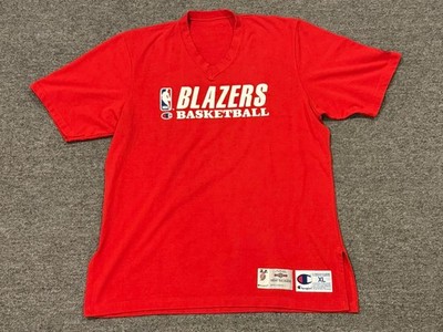 1994-1995 Game Worn NBA Warmup Shirt Portland Trail Blazers Clyde Drexler XL 