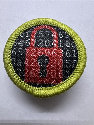 BSA CYBERSECURITY MERIT BADGE MINT NEW TYPE M SCOUT AMERICA BACK