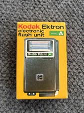 Vintage KODAK Ektron Model A Electronic Flash USA Open Original Box