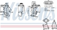 98463 Nissens Agr-Ventil FüR Nissan,Opel,Renault,Vauxhall