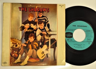 EP 45 Touren THE SHADOWS Shadoogie Gonzales Blue Star Nivram FRANCE BIEM CHAPPEL