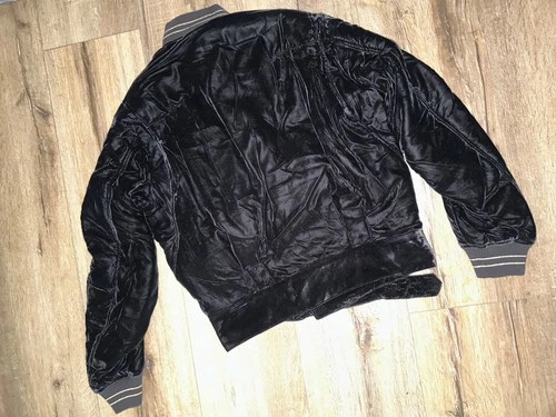 HAIDER ACKERMANN FW16 Velvet Biker Bomber Jacket Gold Lining Black Grail⁠ image 6