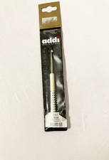 addi Crochet Hook Aluminium US G White Grip Handle 4.5mm