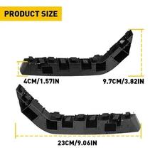 Driver + Passenger Side Front Bumper Fender Brackets For Honda Civic 2016-2021