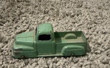 Vintage Green Metal Pickup Truck Toy Made in USA Diecast Antique Toy Car