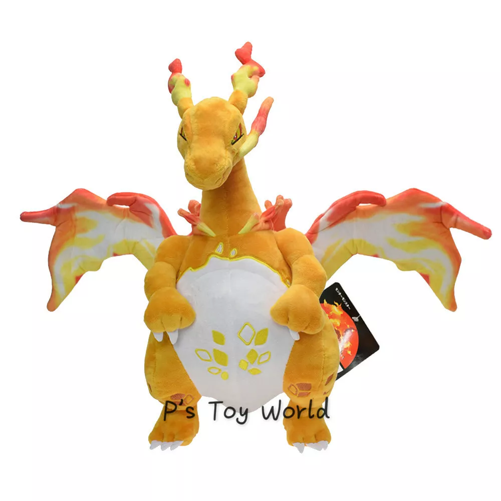 Gigantamax Charizard Stuffed Toy Mega Charizard X Y Fire Breathing Dragon Plushie  Doll 15 1/4inch - High Quality Custom Soft Stuff Toys Supplier