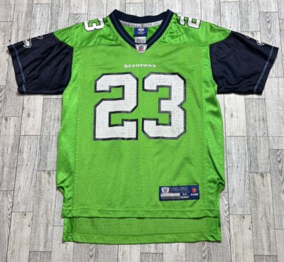 Seattle Seahawks NFL Reebok Marcus Trufant 23 Rush Green Football