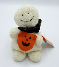 Russ Berrie HOME BUDDIES GHOST Haunts Beanbag Plush Terry Cloth Original Tag Vtg