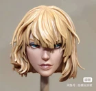 Painted 1:12 Short Haired Supergir Head Sculpt For 6" Female Action Figure Body