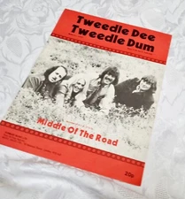 MIDDLE OF THE ROAD - TWEEDLE DUM TWEEDLE DEE - SHEET MUSIC 1971