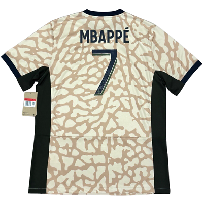 2023/24 PSG Fourth Jersey #7 Mbappe Large Jordan Paris Saint
