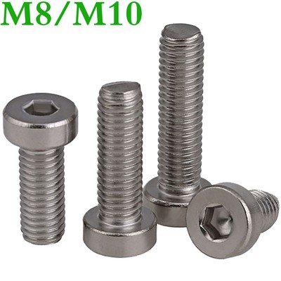 M8 M10 304 Stainless Steel Low Head Hex Socket Cap Screws Allen Bolts DIN 7984