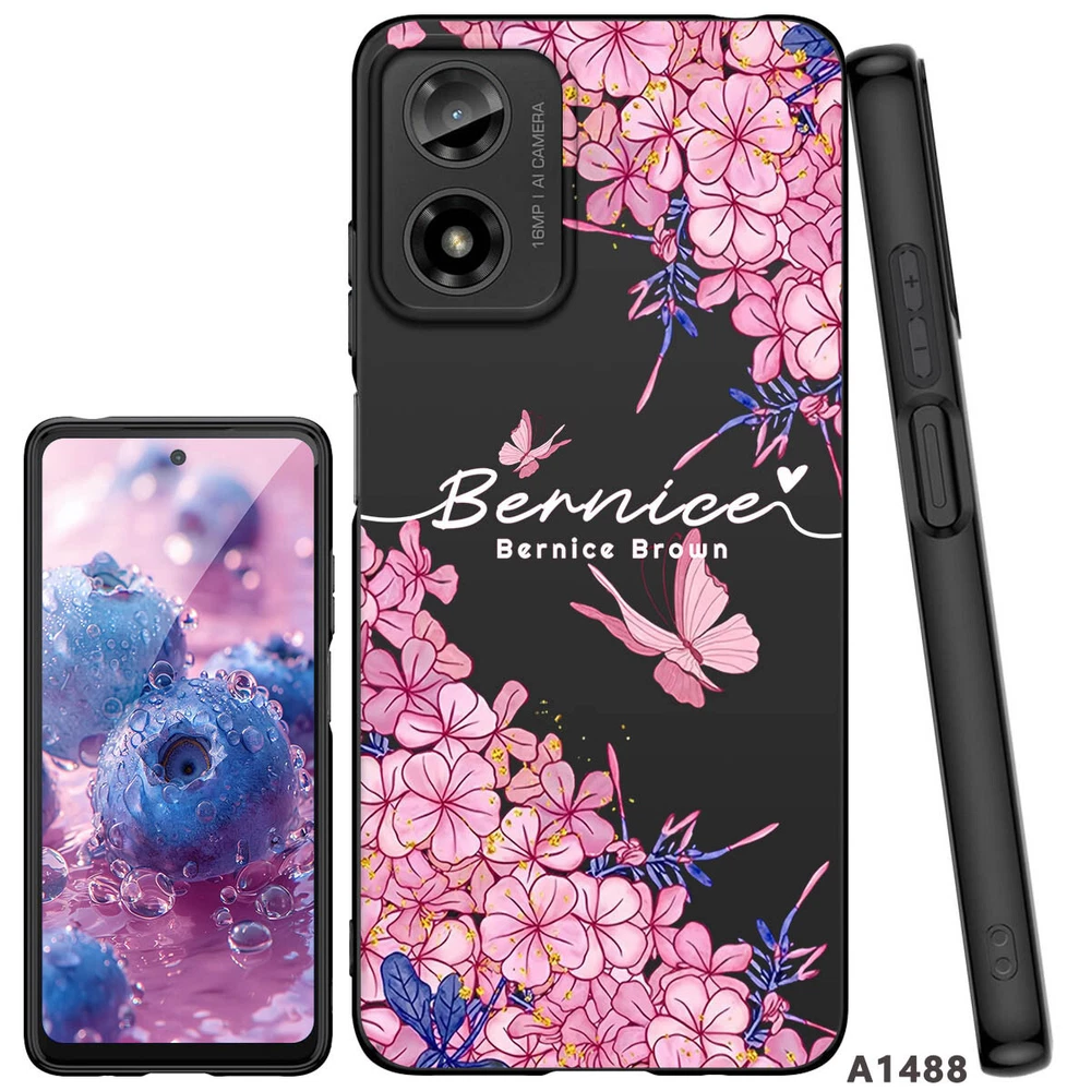 Motorola Moto G Play G Power 2024 2025 Custom Floral Phone Case