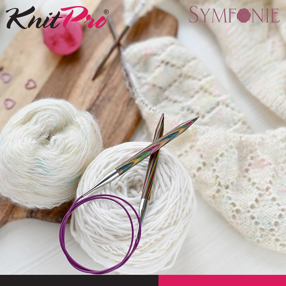 KnitPro Symfonie Rundstricknadeln 25 - 150cm nachhaltiges Birkenholz 19 Größen - Bild 2 von 2