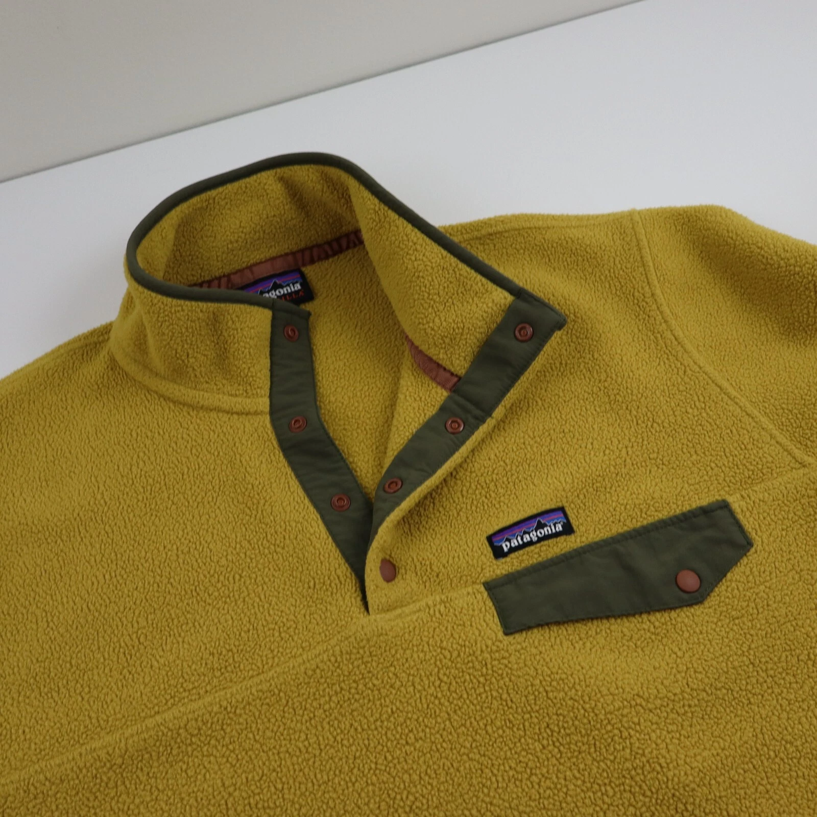 patagonia synchilla snap-t fleece coat alpha green jacket